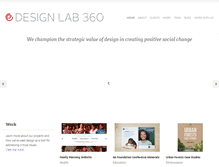 Tablet Screenshot of designlab360.org